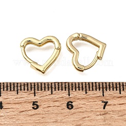 Ottone orecchini a cerchio Huggie&nbsp;EJEW-G473-04G