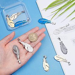 10 Stück 5 Farben 201 Edelstahlanhänger&nbsp;STAS-UN0035-66
