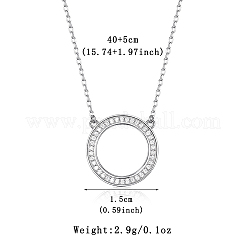 925 кулон из стерлингового серебра с микропаве из прозрачных кубических цирконий KG6962-2