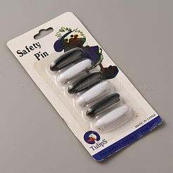 6 шт. пластиковые овальные безопасные булавки для броши&nbsp;JEWB-WH0022-53B