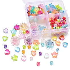 4 стиль прозрачных акриловых бусин&nbsp;MACR-YW0001-61