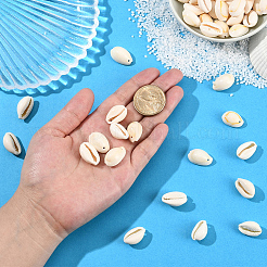 100 шт. бусины из натуральной ракушки каури&nbsp;BSHE-LT0001-03B