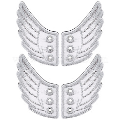 2 пара тканевых с войлочными украшениями для обуви DIY-GF0011-46