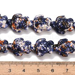 Abalorios de turquesas sintéticas hebras&nbsp;TURQ-F020-C01
