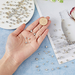 192 шт. 8 стиля латунных подвесок с микропаве из кубического циркония&nbsp;KK-FH0007-40