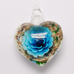 Ручной работы подвески золотые бусины песка LAMP-S094-2-B