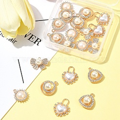 20 шт. 5 стиля подвески из сплава со стразами ALRI-FS0001-06