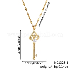 Элегантные латунные ожерелья с подвеской в виде цветка ириса с прозрачным кубическим цирконием HJ7231