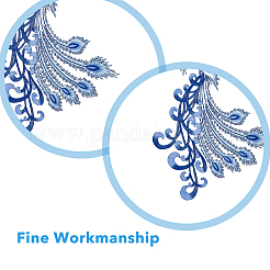 Polyestergewebe mit Pfauenschwanzmuster&nbsp;PATC-WH0009-06
