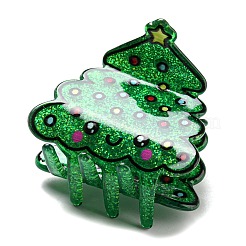 Haarspangen aus glitzerndem Acryl mit weihnachtlichem Motiv&nbsp;LS-PHAR-R179-05