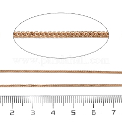 真鍮喜平チェーン  ハンダ付け  長持ちメッキ  ゴールドカラー  1x1mm&nbsp;KK-CBA4FD4-04G