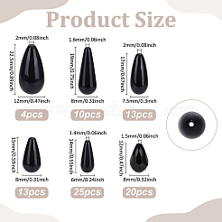 85 шт. 6 вида бусин из АБС-пластика&nbsp;KY-PH0002-15