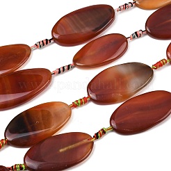 Натуральные полосатые агатовые бусы&nbsp;G-F825-H01-02A