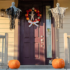 3 рулон 3 стилей полиэстеровая репсовая лента с принтом на тему Хэллоуина OCOR-GF0002-50B