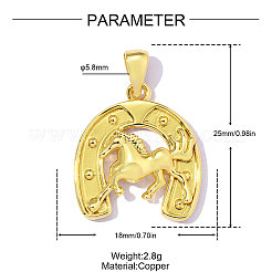 Pendentifs en laiton&nbsp;KK-OY001-38G