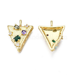 Латунные микро проложить кубического циркония подвески ZIRC-N039-224