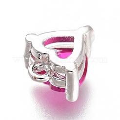 Латунные микро проложить кубического циркония подвески ZIRC-H102-15A-P