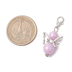 12 шт. 6-х цветный ангел из акрила и АБС-пластика HJEW-JM02728