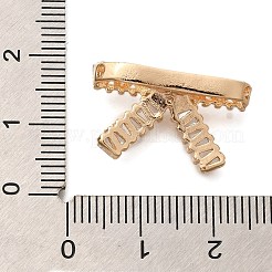 Gestell aus Messing mit klaren Zirkonia-Schleifenverbindern&nbsp;KK-H508-24KCG