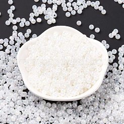6/0 perline di semi di vetro rotonde placcate arcobaleno di colori opachi&nbsp;SEED-T006-04D-01