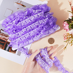 12.5 ярд двухслойной кружевной отделки из полиэстера&nbsp;OCOR-GF0003-11D