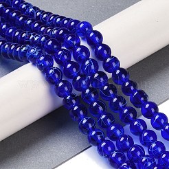 Строковые прозрачные стеклянные бусины в нитях&nbsp;GLAD-Q012-8mm-22