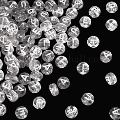 100шт 5 стиля прозрачные акриловые бусины&nbsp;OACR-TA0003-48C