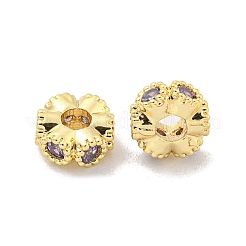 Латунные микропаве из прозрачного кубического циркония KK-Z044-06B