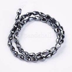Non magnetici perle ematite sintetico fili&nbsp;X-G-P262-15-5x8mm