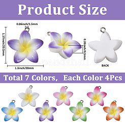 28 шт. подвески из непрозрачной смолы&nbsp;FIND-SC0019-45