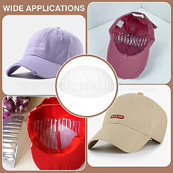 Support de casquette de baseball en plastique à moitié fixé&nbsp;DIY-WH0581-67B