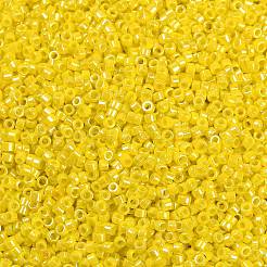 Непрозрачные цвета блестящие стеклянные бусины SEED-H003-12E