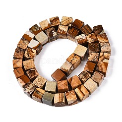 Естественного изображения яшмы бисер нитей G-T139-8x8-27A