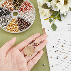 1440 шт. 8-х видов железных бусин&nbsp;IFIN-AR0001-20