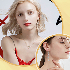 8 шт. 2-цветные латунные микро-прозрачные кубические циркониевые звенья-соединители&nbsp;KK-CA0003-08