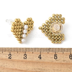 Серьги-гвоздики из нержавеющей стали 304&nbsp;LS-EJEW-S257-04G