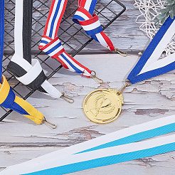 36шт. двухцветная полиэстеровая лента для медали&nbsp;AJEW-GA0003-60