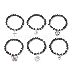 6шт. браслеты из сплава с подвесками на Хэллоуин&nbsp;BJEW-JB12099