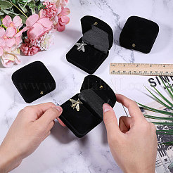 Флокированные коробки для хранения сережек CON-WH0086-189