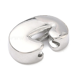 Латунные бусины с инициалами&nbsp;KK-B167-27P-01C