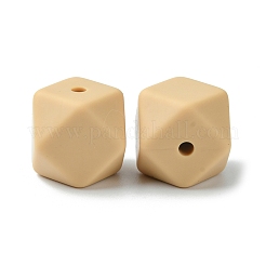 Perline focali in silicone alimentare rotonde/poligonali&nbsp;SIL-F003-06B