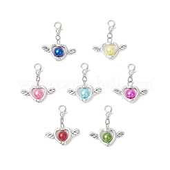 Абс пластик имитация жемчуга подвеска украшения HJEW-JM03602