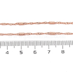 Латунные цепочки сингапур ожерелья для женщин&nbsp;NJEW-D302-04RG