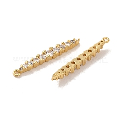 Латунные микропаве прозрачные подвески с фианитом&nbsp;KK-E098-03G