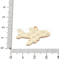 合金エナメルチャーム  ライトゴールド  飛行機チャーム  17.5x30x1.5mm  穴：1.8mm&nbsp;AL-CBA78C9-01A-04