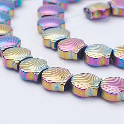 Гальванизировать немагнитных синтетический гематит бисер пряди G-F510-15