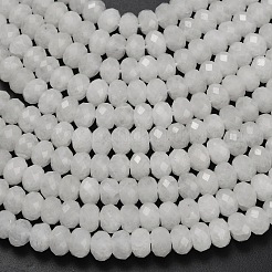 Бусины из натурального белого нефрита&nbsp;G-Z111-A36