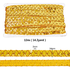 Кружевная отделка из полиэстера 13 м&nbsp;SRIB-WH0011-097C