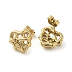 Ионное покрытие (ip) серьги-гвоздики из нержавеющей стали 304 EJEW-K277-02G