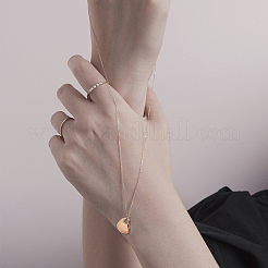 Pendentifs vierges estampés en acier inoxydable 304 avec placage sous vide PVD&nbsp;STAS-UN0003-62